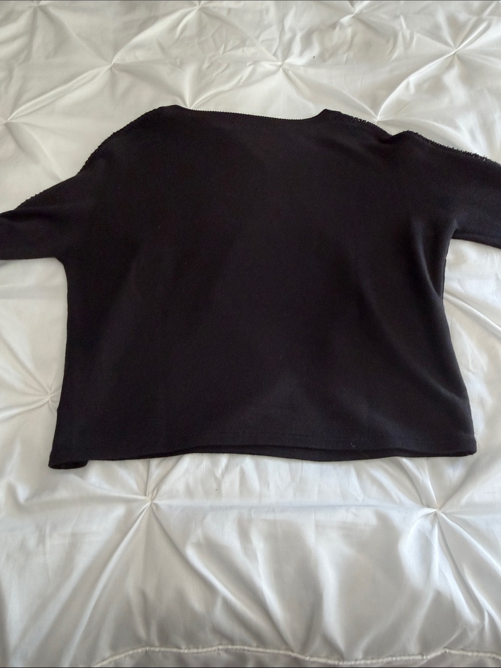 Ramy Brook Black Knit Gold Chain Trim Long Sleeve Top XS - Picture 4 of 6